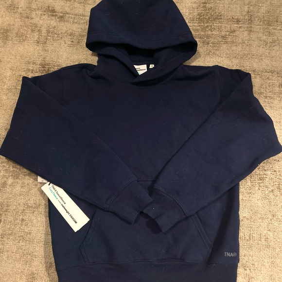 Xsmall Tna cozy fleece perfect fit hoodie in shade admiral-navy blue - Picture 1 of 3
